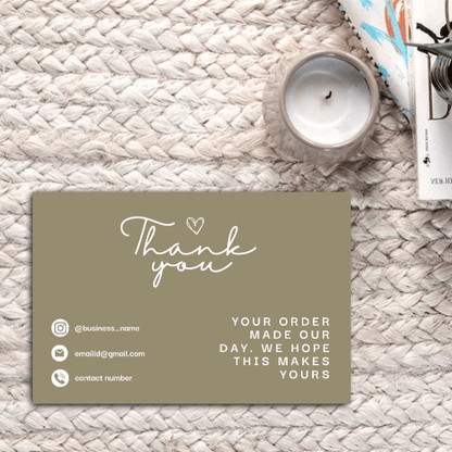Thankyou Card Design #12 - Ingrained Prints